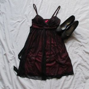 City Triangles Deep Red Dress (Juniors)